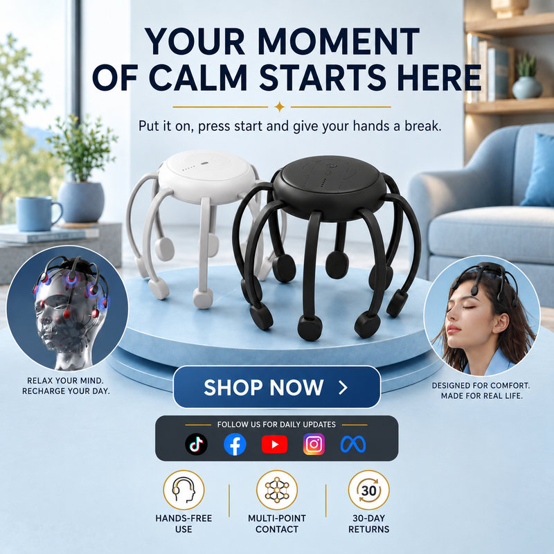 Relaxora – Intelligent 8-Head Scalp Massager