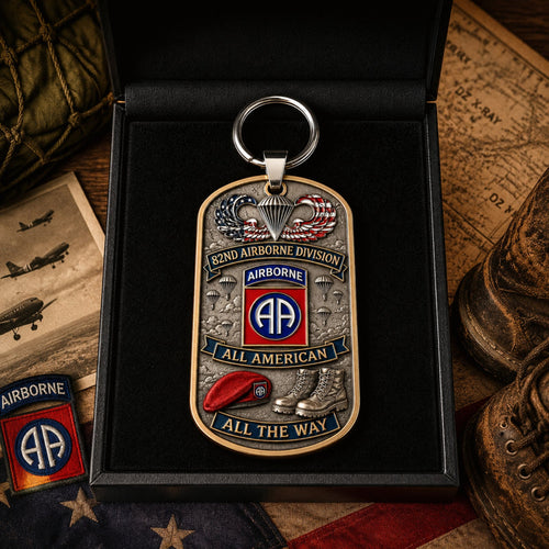 LegacyDrop – Premium Airborne Military Tribute Keychain