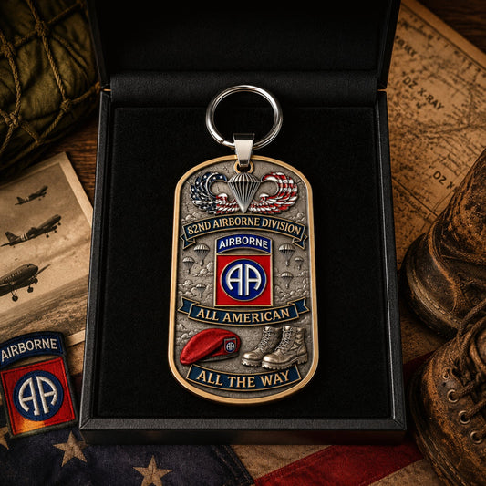 LegacyDrop – Premium Airborne Military Tribute Keychain