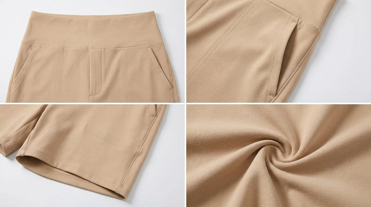 FlexEllea – High-Waisted Athletic Bermuda Shorts