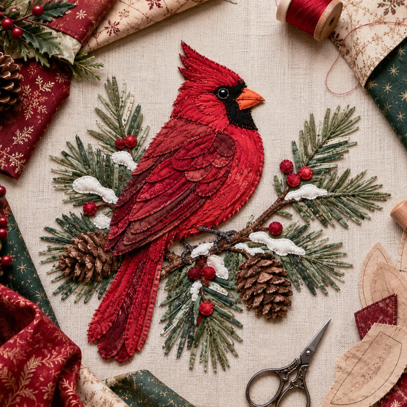 CozyStitch – Christmas Patchwork DIY Decor Kit