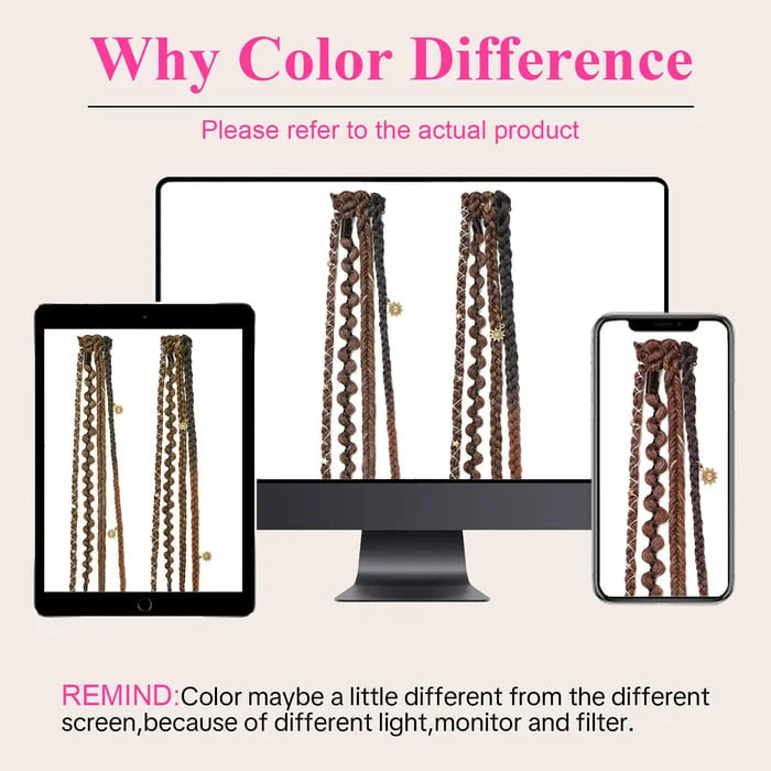 BohoGlow – Beaded Clip-In Braids