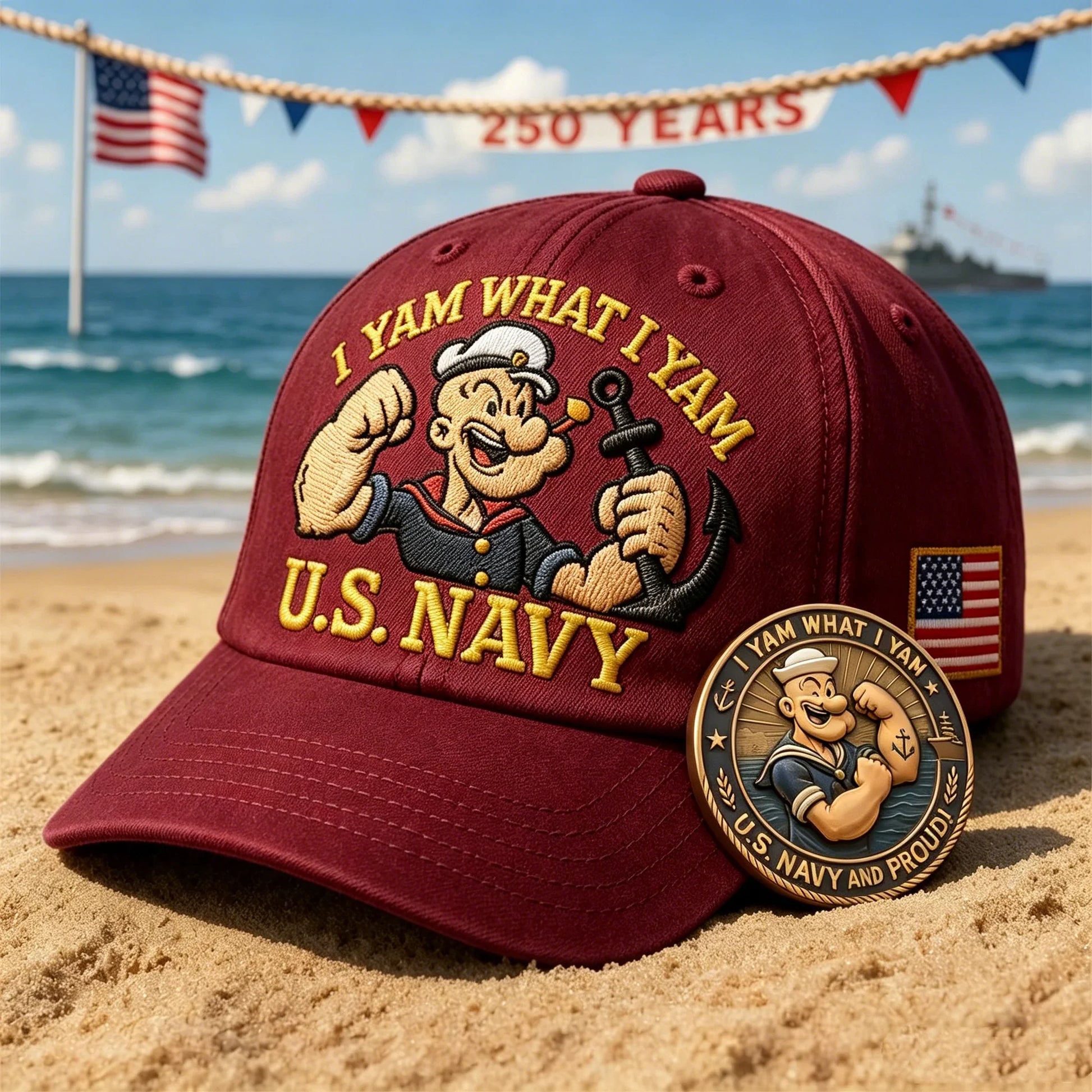 ValorMint – U.S. Navy Commemorative Cap & Coin Set