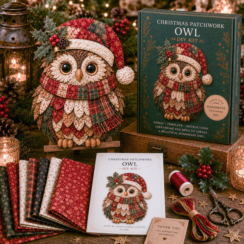 CozyStitch – Christmas Patchwork DIY Decor Kit