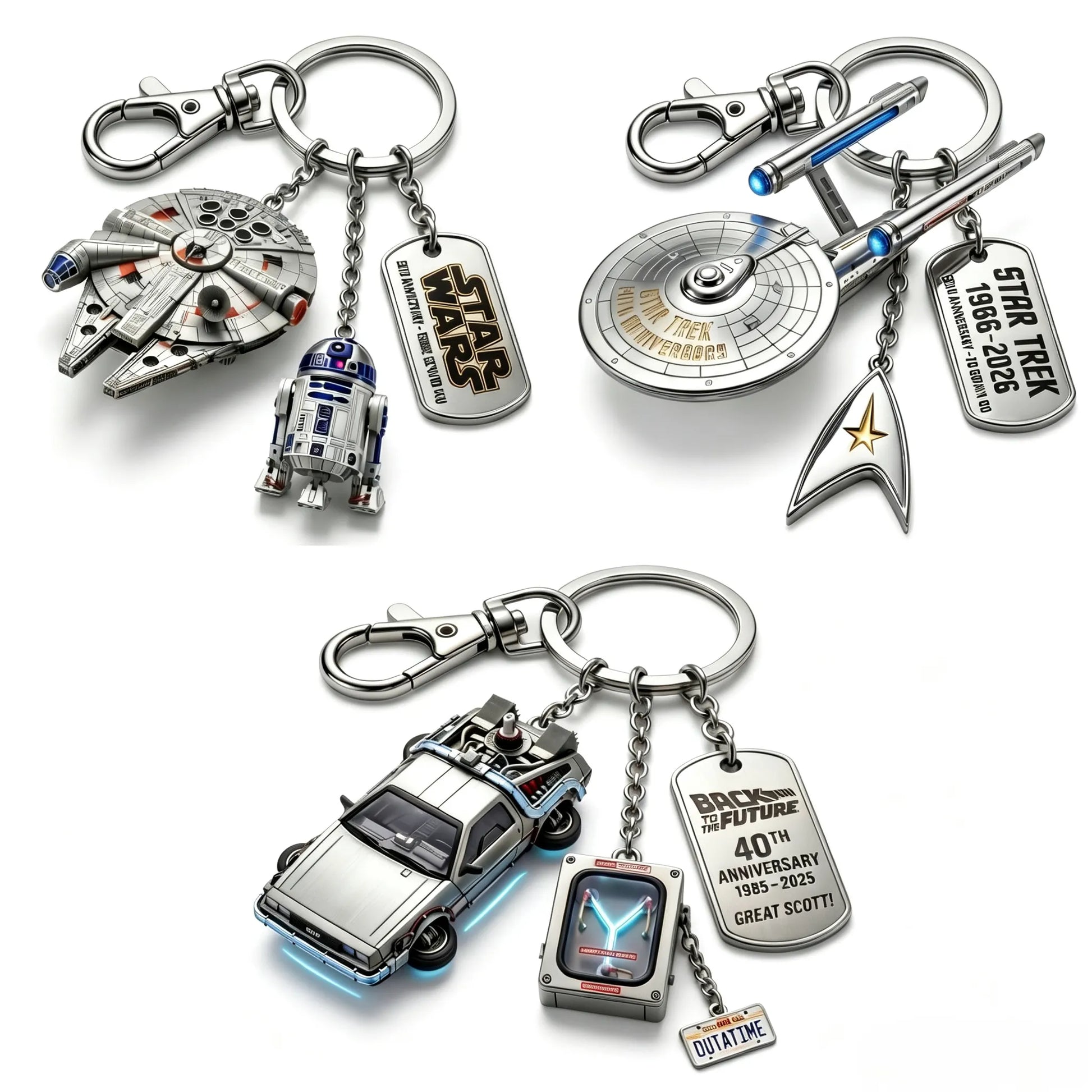 OrbitForce – Detailed 3D Star Trek Metal Keychain