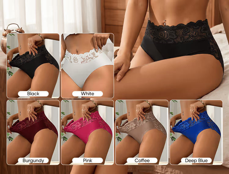 SilkenCharm – Delicate Lace Mid-Rise Panties