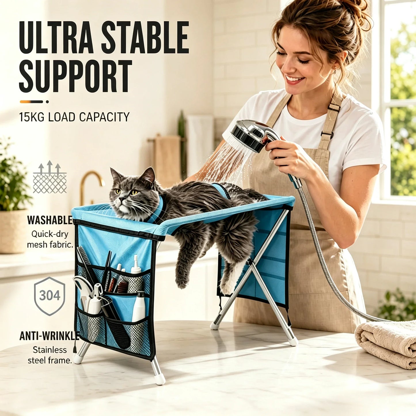 PawPro – 2-in-1 Foldable Pet Grooming Table