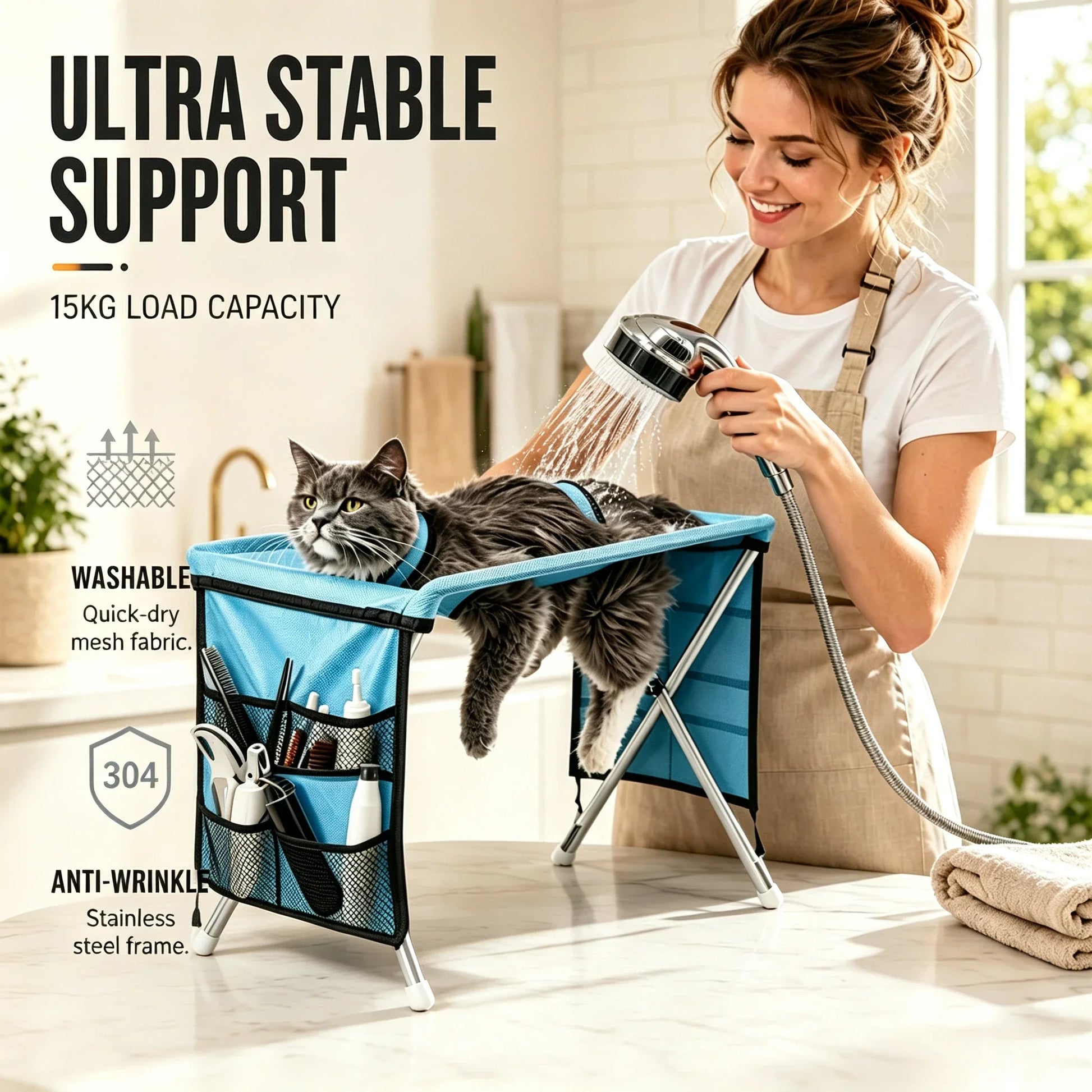 PawPro – 2-in-1 Foldable Pet Grooming Table