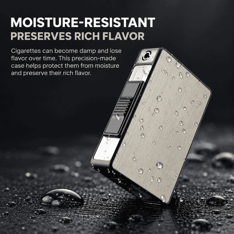 DualSpark – 3-in-1 Cigarette Case & Dual-Ignition Lighter