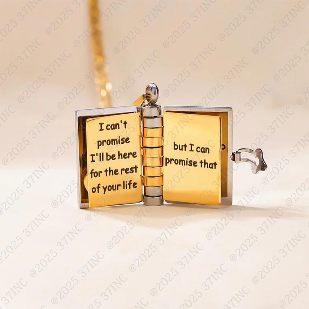 HeartWords - Openable Book Necklace