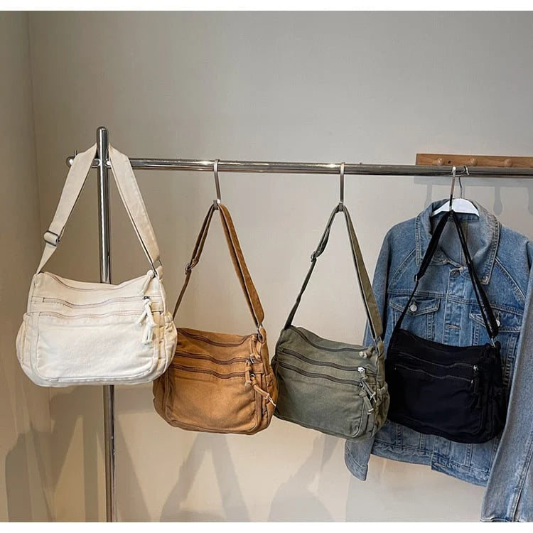 RusticCarry – Washed Canvas Shoulder Messenger Bag
