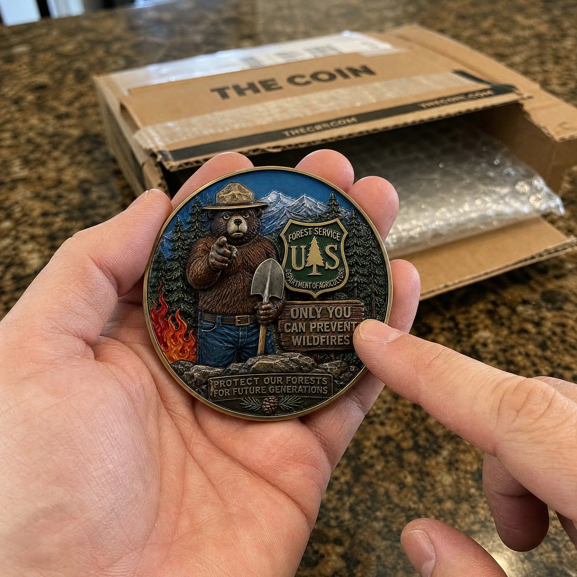 HonorMint – USFS Wildfire Prevention Challenge Coin