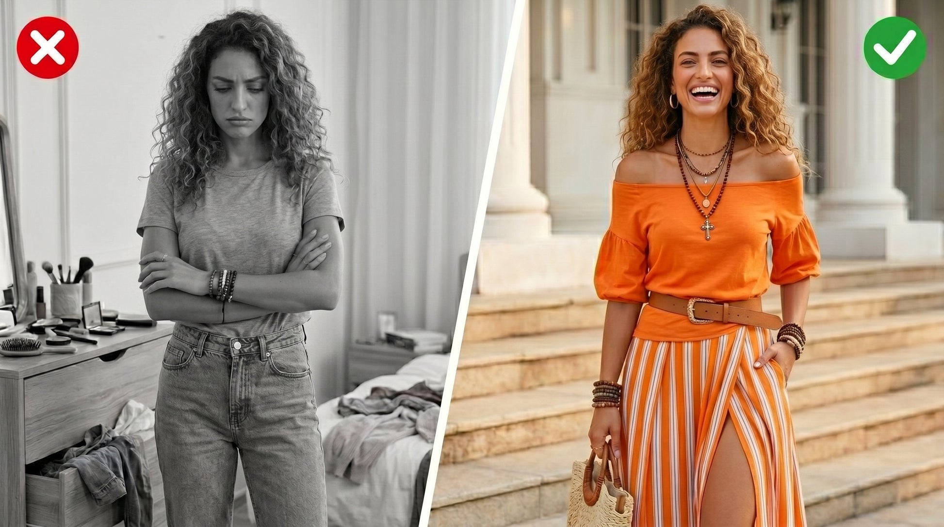 Effortless Striped Maxi Skirt Set