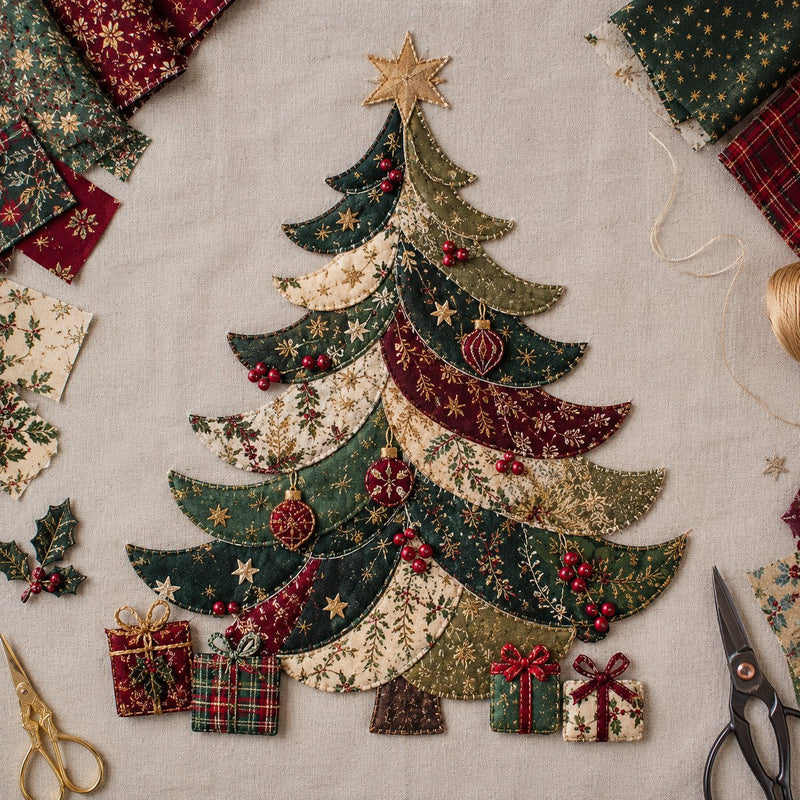 CozyStitch – Christmas Patchwork DIY Decor Kit