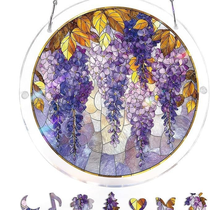 EmeraldFlame – Acrylic 80 Pcs Suncatcher Puzzle