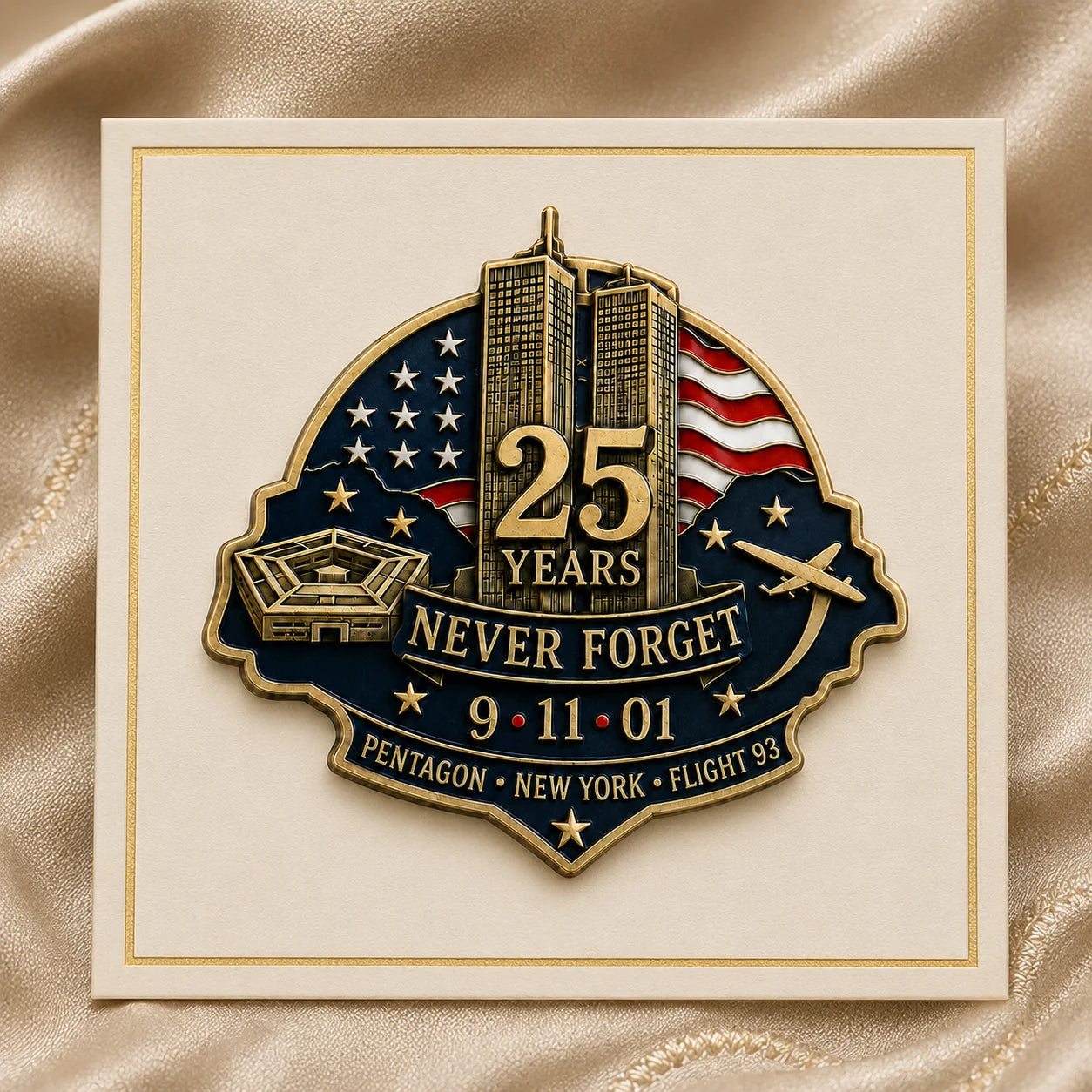 HonorMark – 9/11 Never Forget Commemorative Memorial Pin