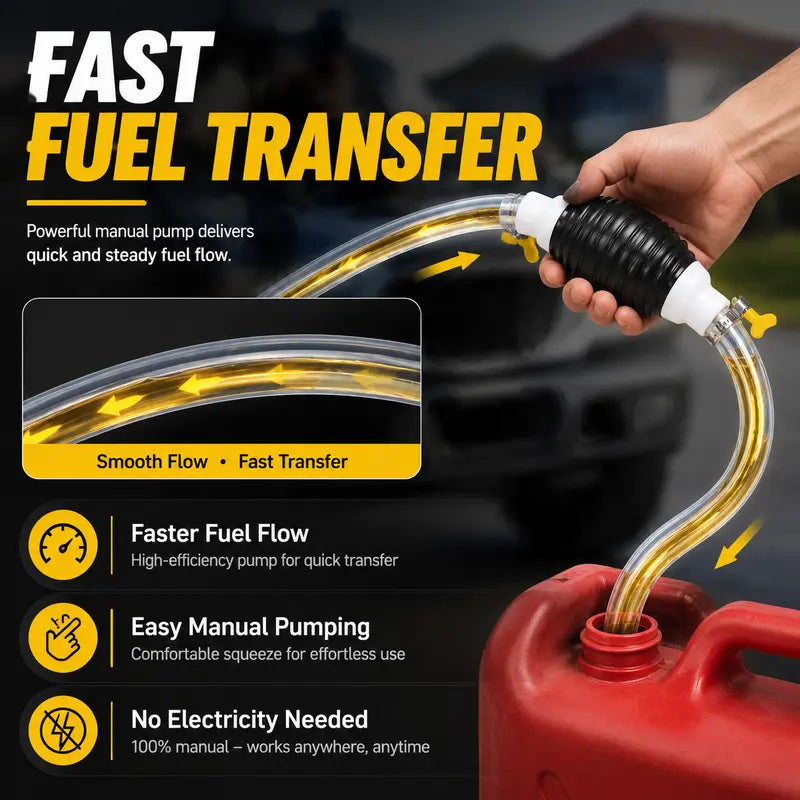 TransferEase – Manual Liquid Transfer Siphon Pump Kit