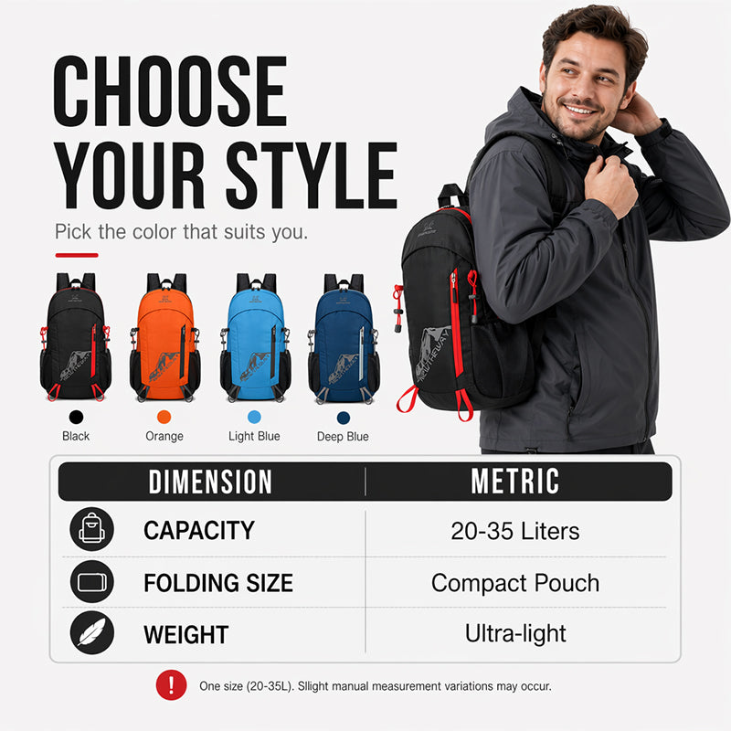 TravelNest – Foldable Water-Resistant Daypack