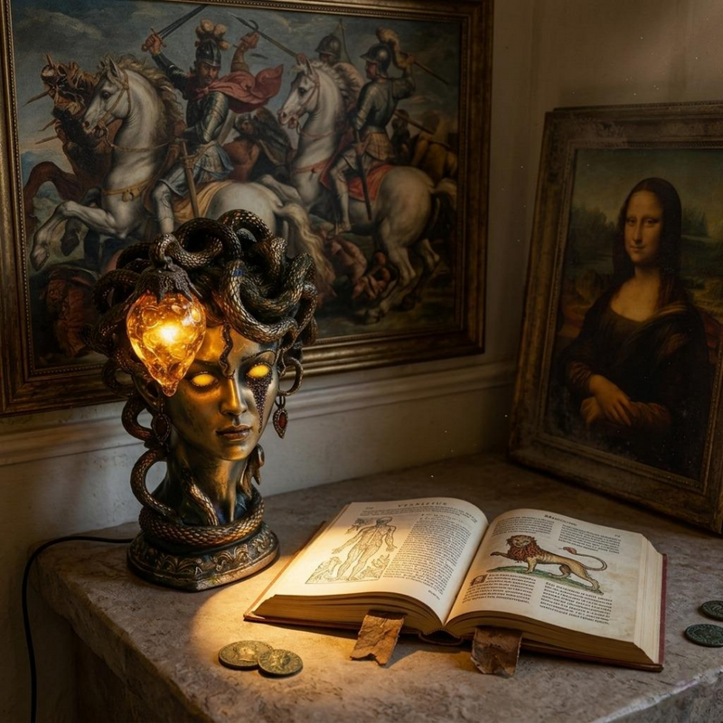 SerpentGlow – Mystical Snake Table Lamp