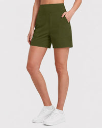 FlexEllea – High-Waisted Athletic Bermuda Shorts