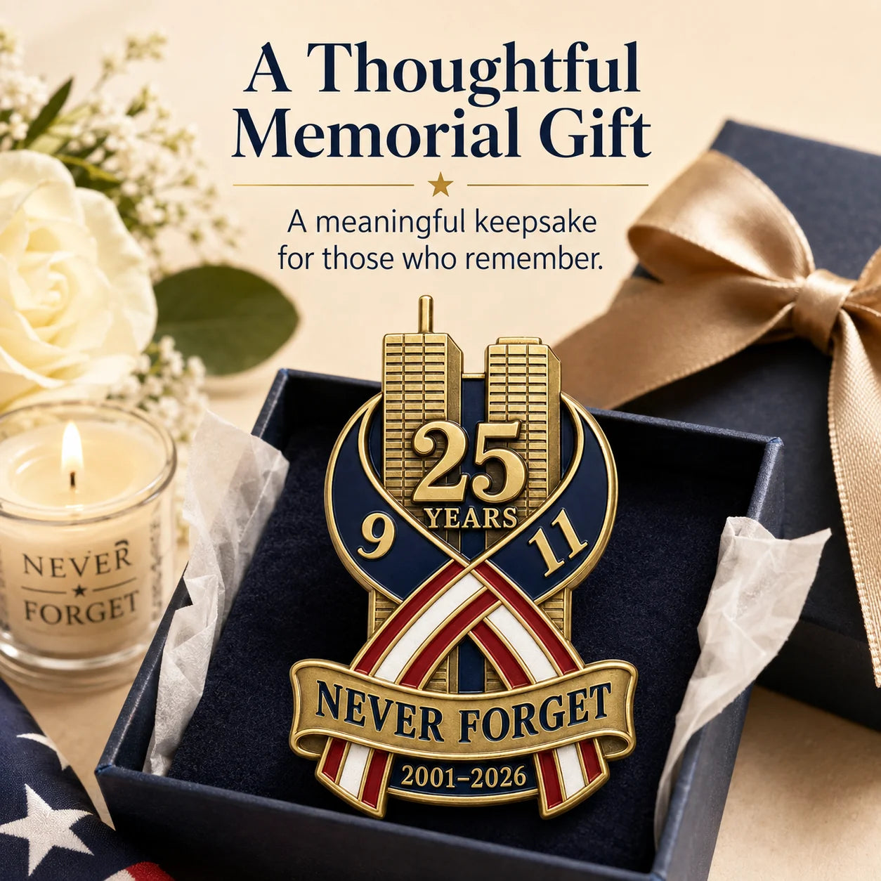 HonorMark – 9/11 Never Forget Commemorative Memorial Pin