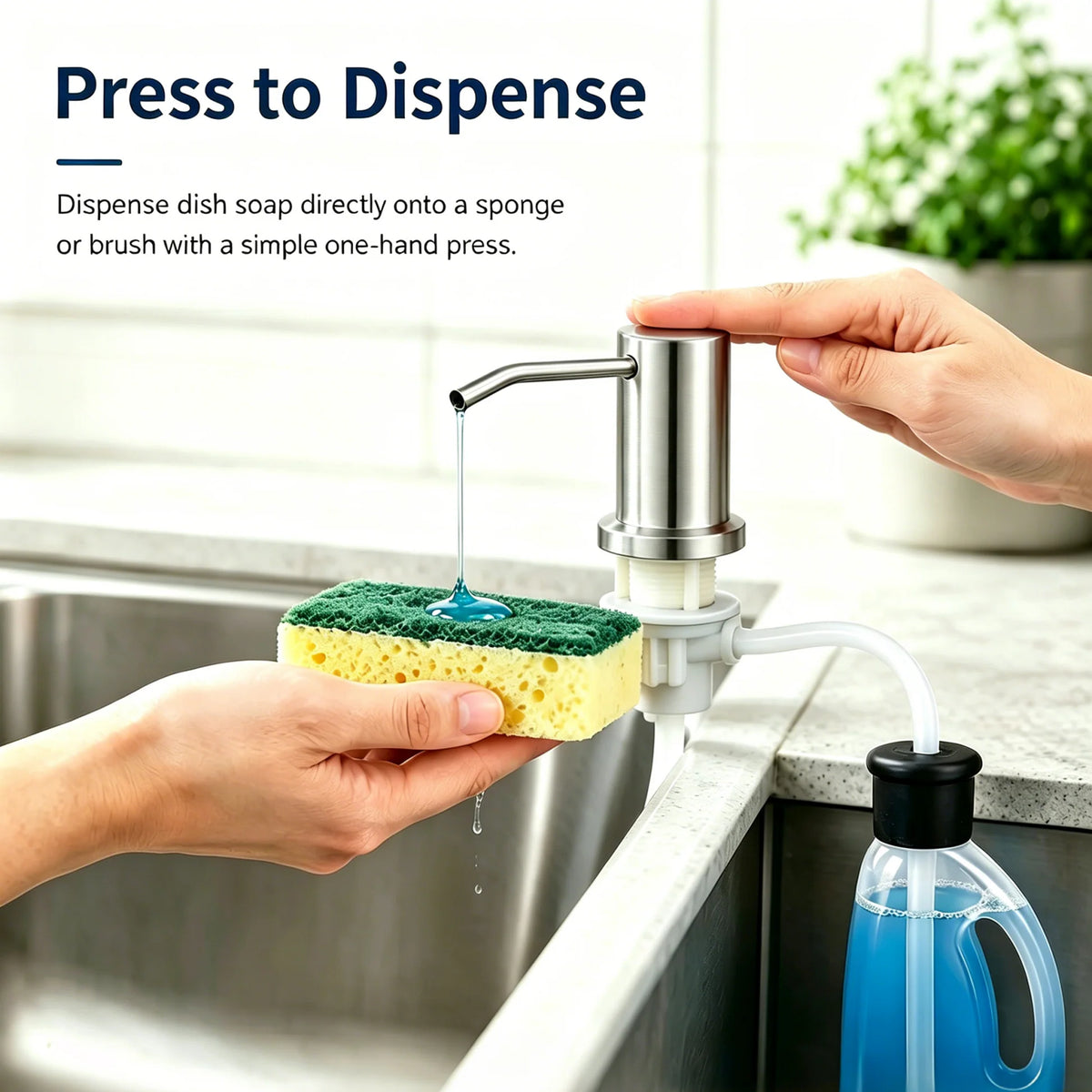 DispenseMate – 360° Rotating Sink Soap Pump
