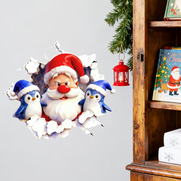 MerryWall – 3D Santa Claus Christmas Wall Sticker