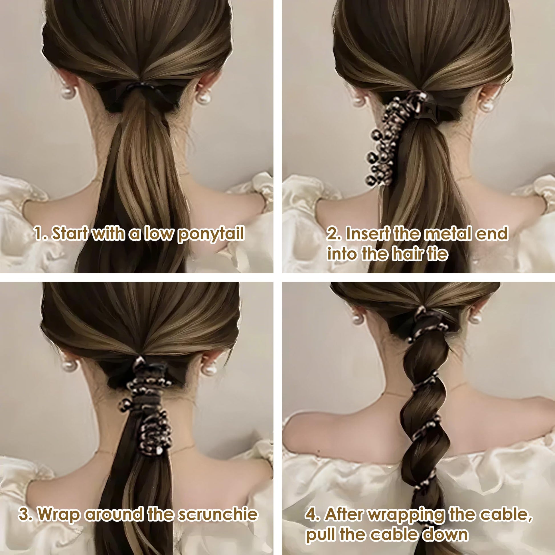 CoilLuxe – Premium Spiral Hair Ties Pack