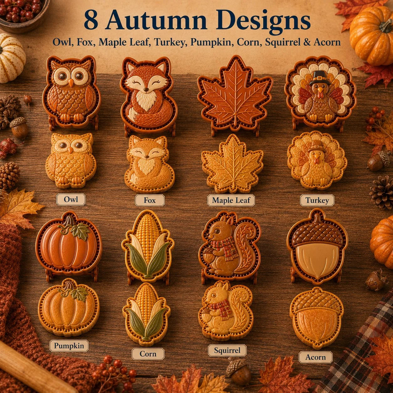 PieEase – Fall Mini Hand Pie Mold