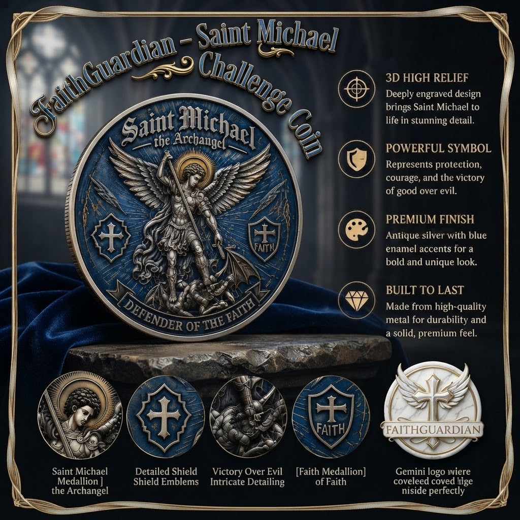 FaithGuardian – Saint Michael Challenge Coin