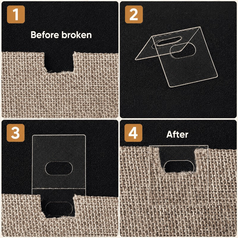 SlotSentry – Clear Vertical Blind Repair Tabs
