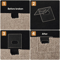 SlotSentry – Clear Vertical Blind Repair Tabs
