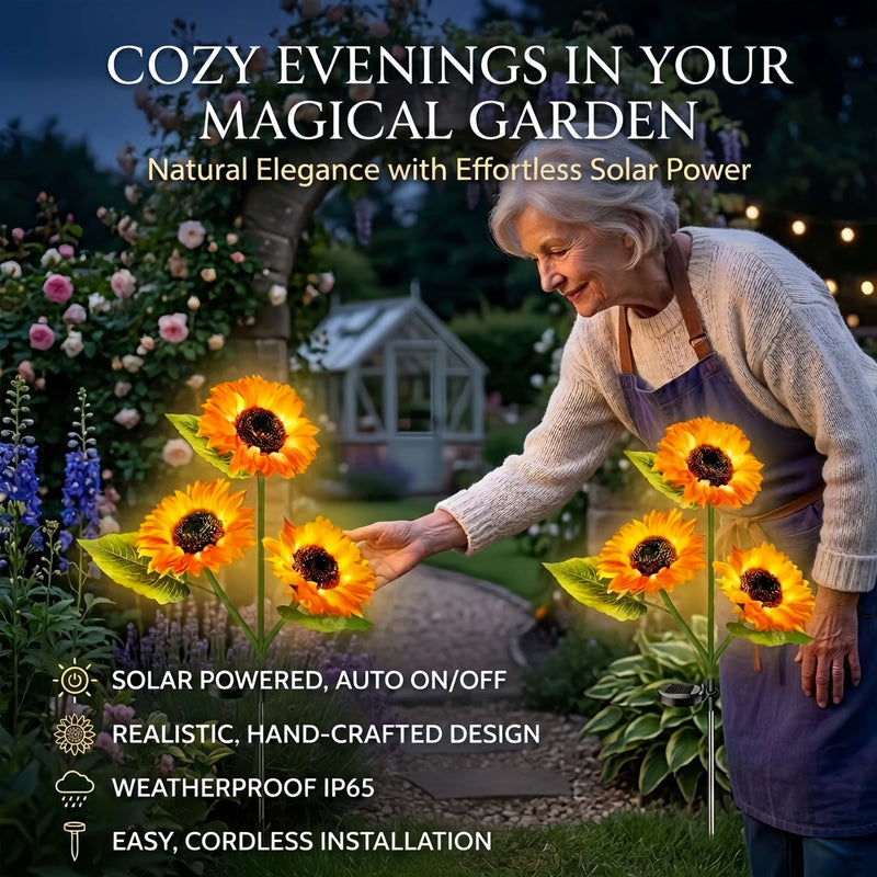 SunGarden – Solar-Powered Sunflower Lights