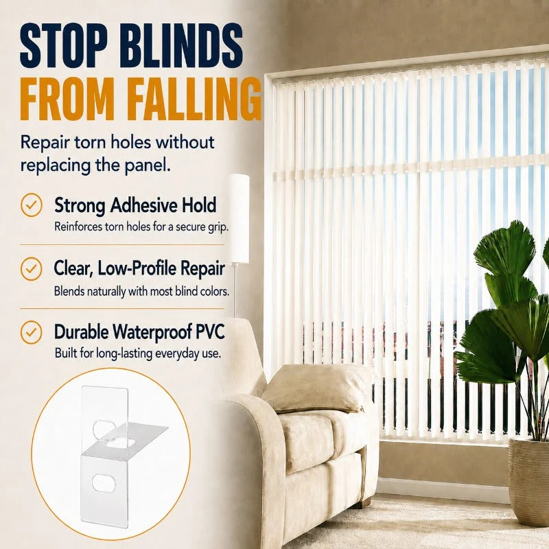SlotSentry – Clear Vertical Blind Repair Tabs