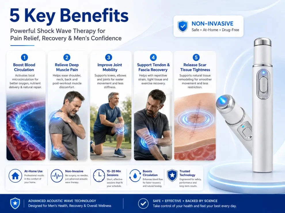 PulseVanta – At-Home Acoustic Shock Wave Therapy Massager