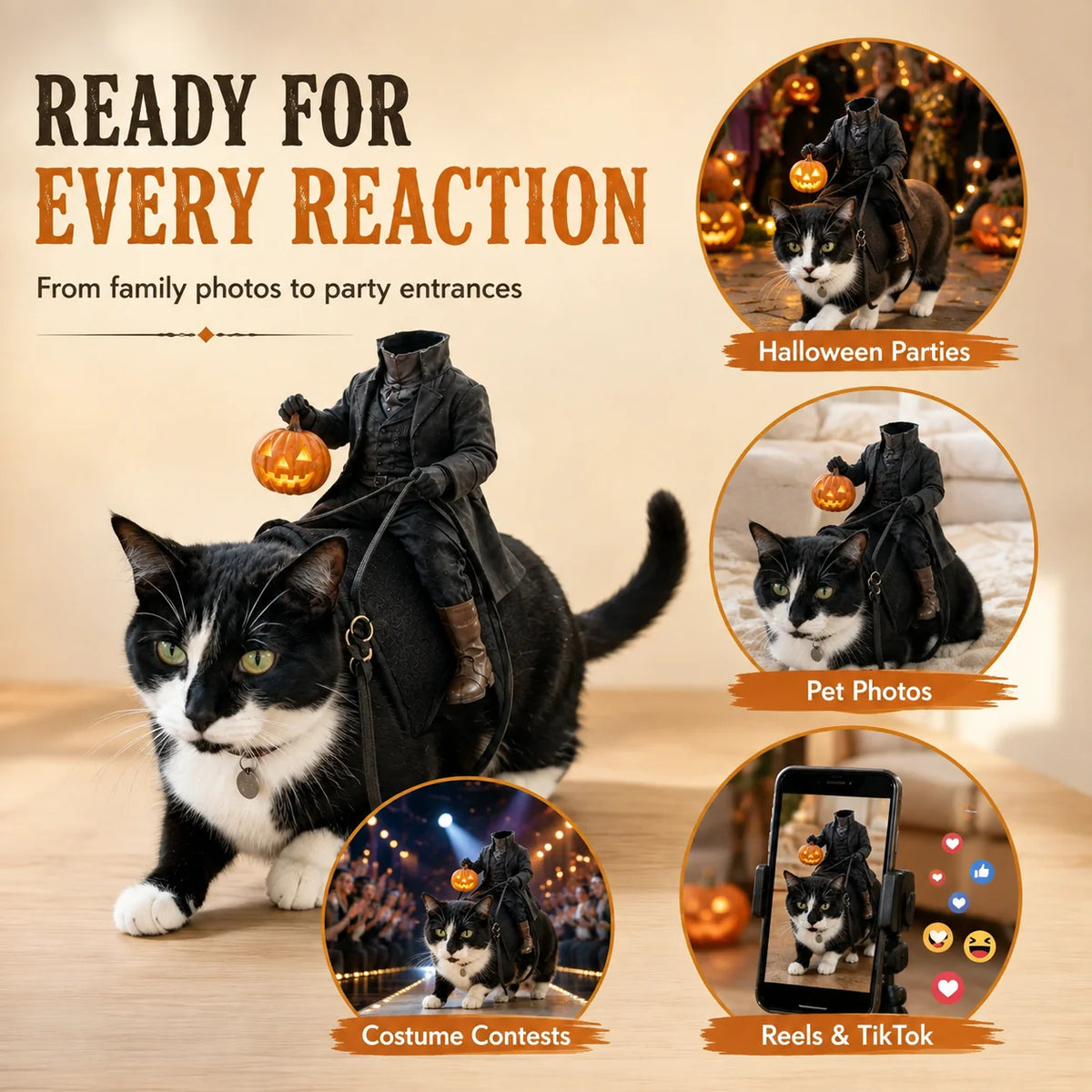 SpookRider – Headless Horseman Pet Halloween Costume