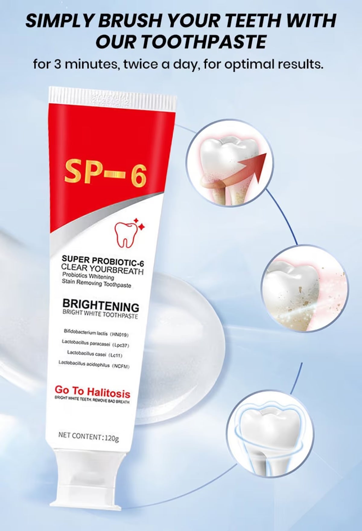 BrightBiome – Probiotic Whitening Toothpaste