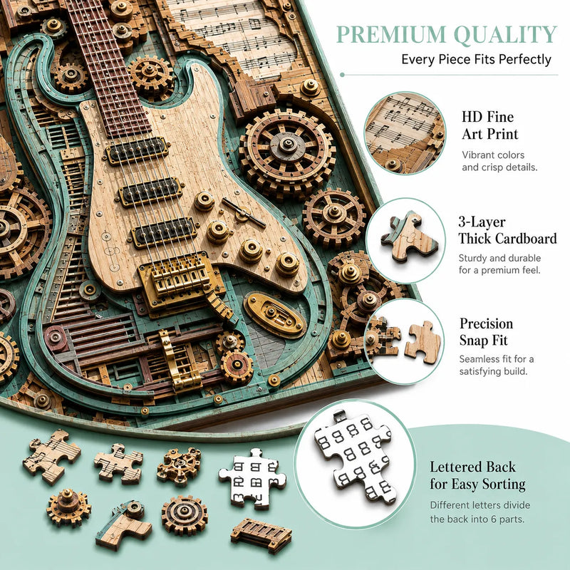 GearCraft – Steampunk Guitar 3D Assembly Puzzle