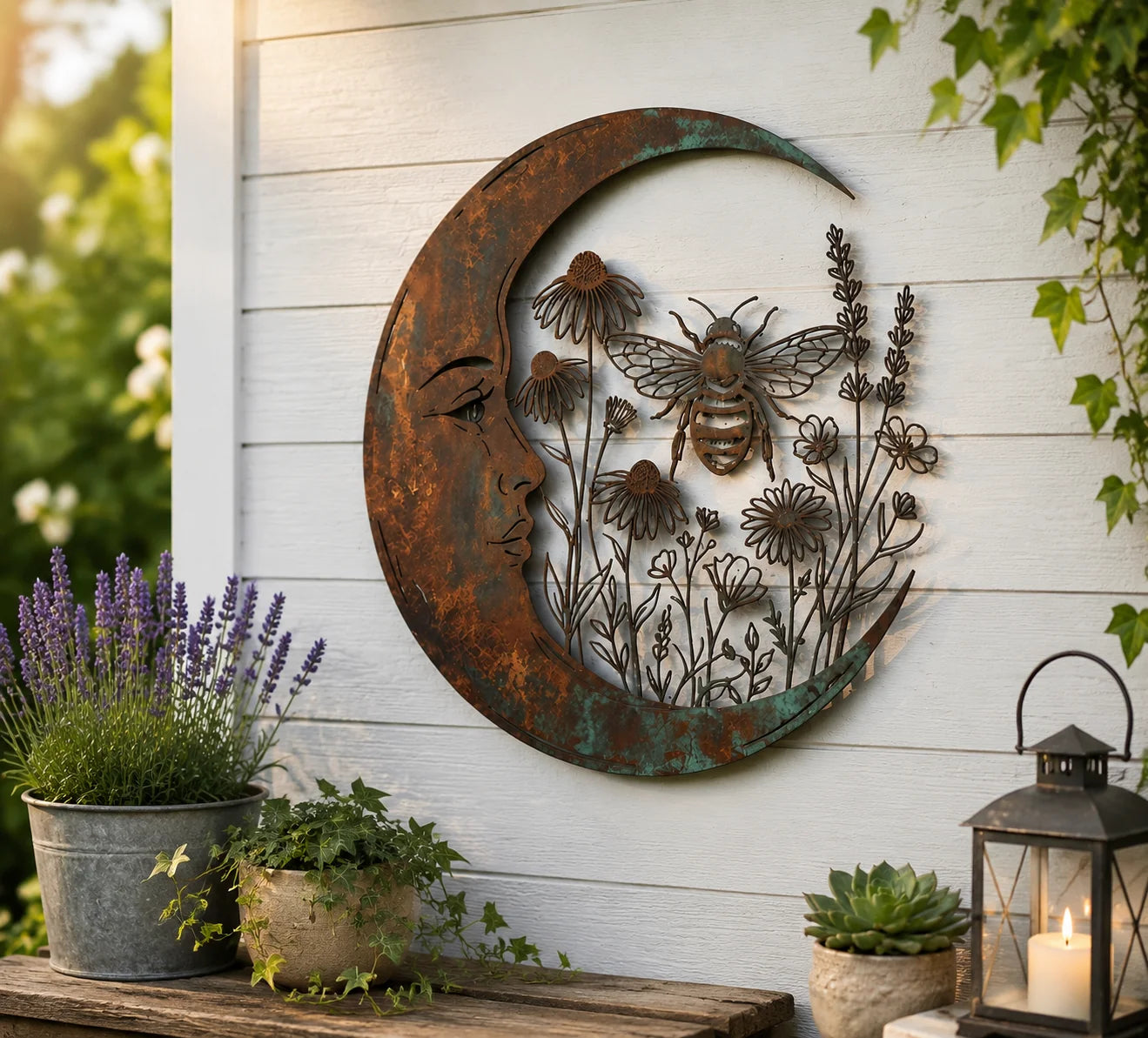 LunaBloom – Moon Fairy Wall Decor