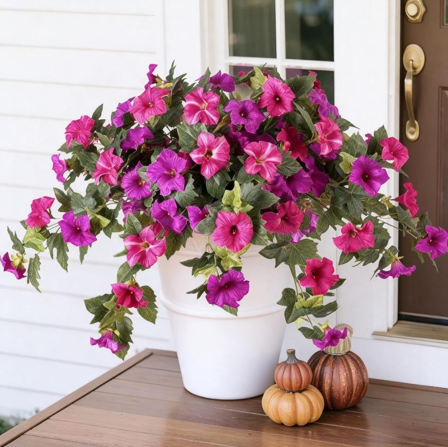 BloomCharm – UV-Resistant Artificial Petunia Bouquet