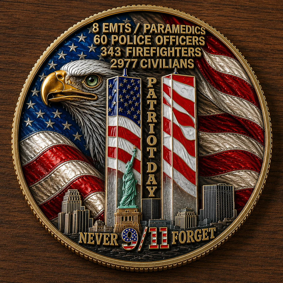 SacredLegacy – 9/11 Commemorative Challenge Coin