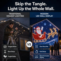 TwinkleHaven – Christmas LED House Net & Outdoor Curtain Lights
