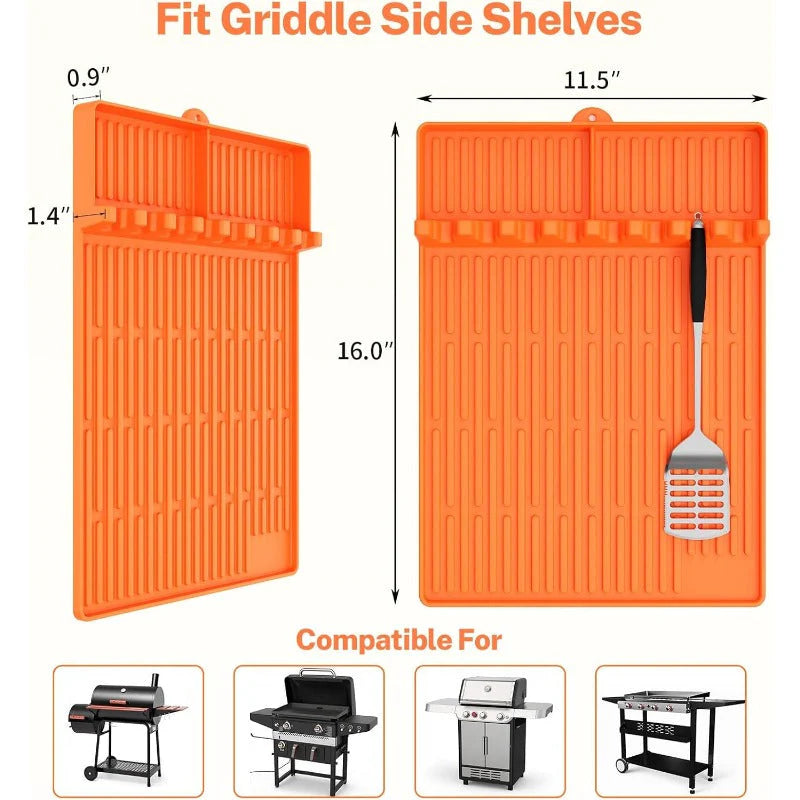 GrillNest – 3-in-1 BBQ Grill Mat Organizer
