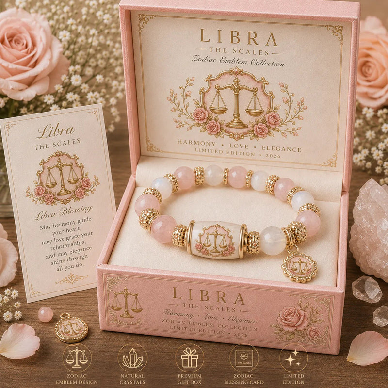 ZodiacCharm – Natural Chalcedony Zodiac Bracelet