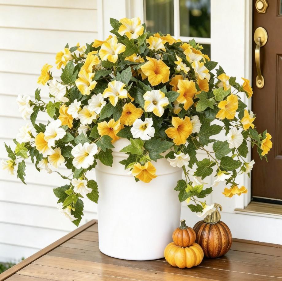 BloomCharm – UV-Resistant Artificial Petunia Bouquet