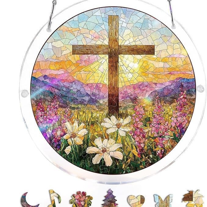 EmeraldFlame – Acrylic 80 Pcs Suncatcher Puzzle