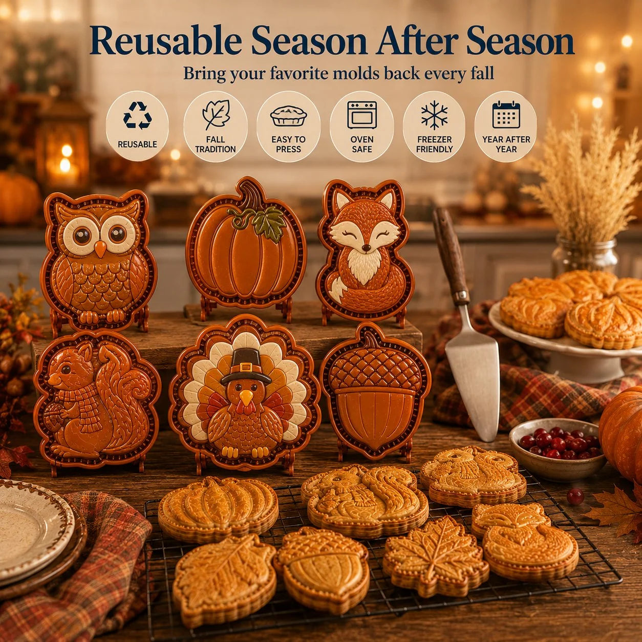 PieEase – Fall Mini Hand Pie Mold