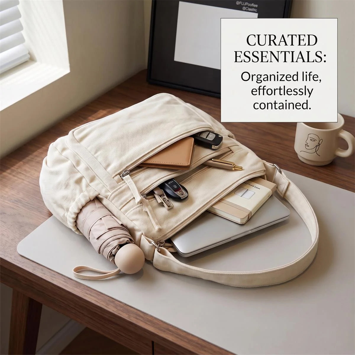 RusticCarry – Washed Canvas Shoulder Messenger Bag