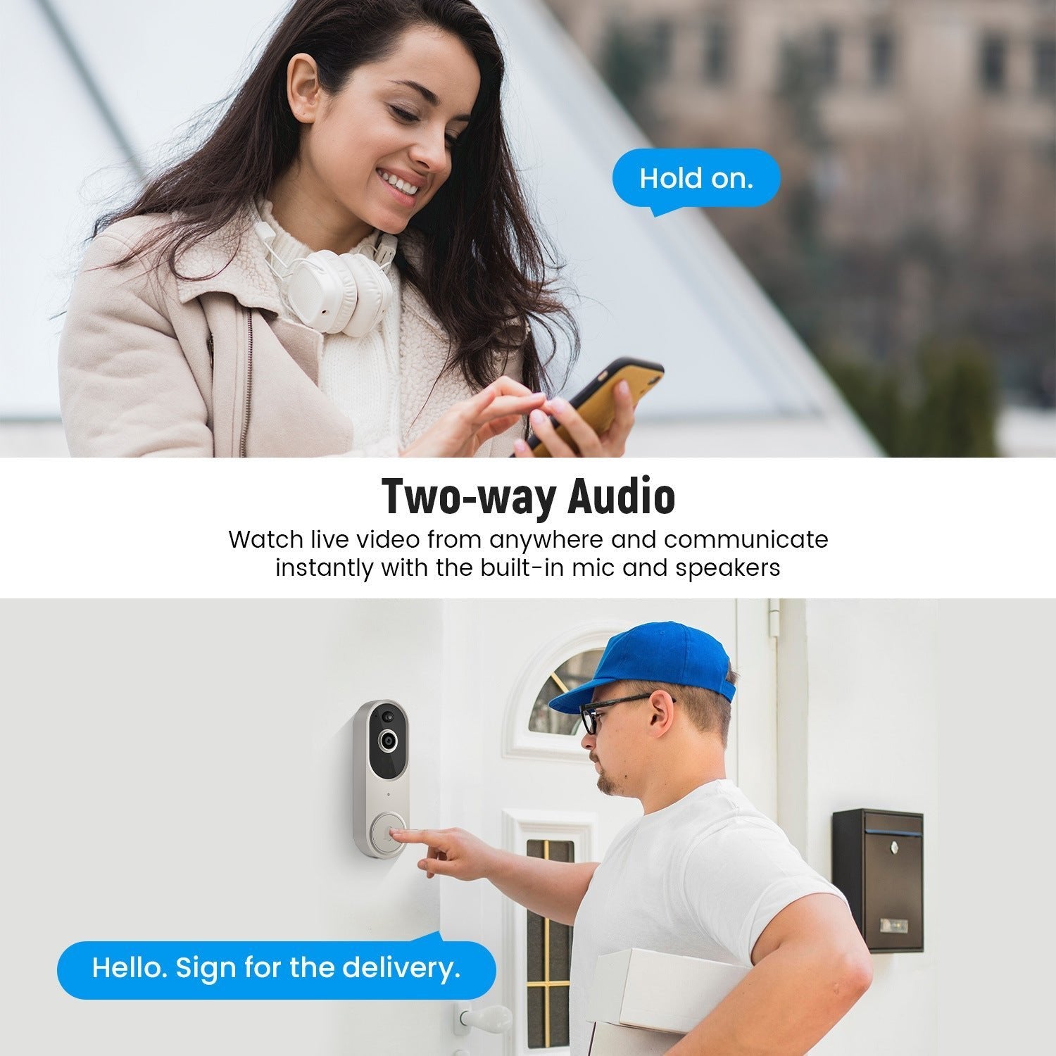 Wireless Smart Doorbell Camera