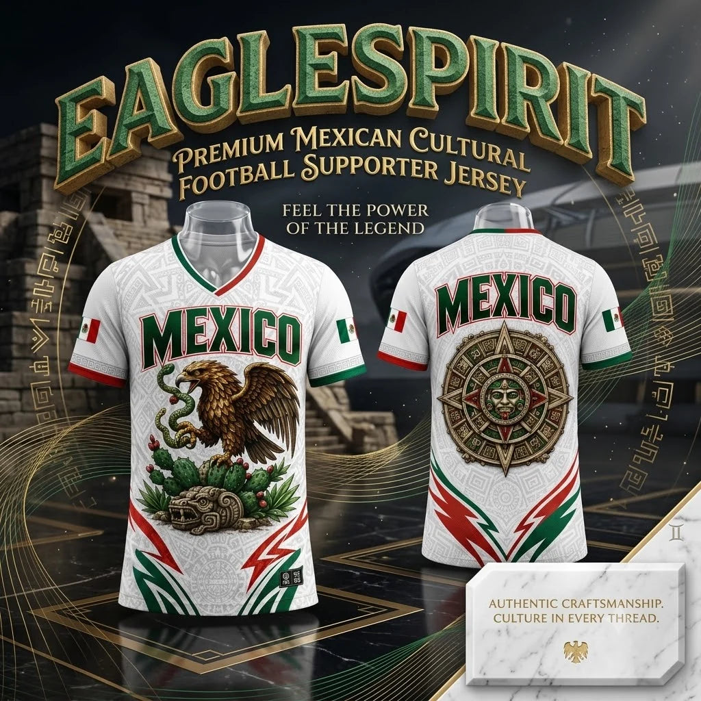 EagleSpirit – Premium Mexican Cultural Football Supporter Jersey